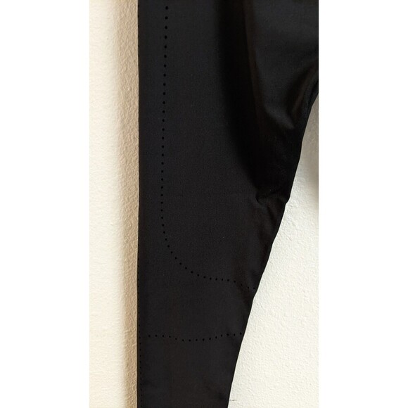 Wmn's GYMSHARK Dry Moisture Management Perforated Side Black Athletic Leggings M - Picture 7 of 10